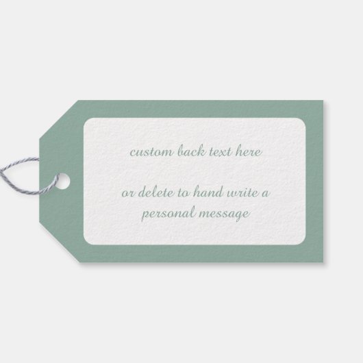 Weihnachten, Viktorianische Engel in den Wolken Geschenkanhänger (Rückseite Horizontal)