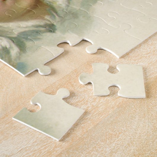 Weihnachten, Viktorianische Engel in den Wolken Puzzle (Seite)