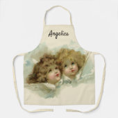 Weihnachten, Viktorianische Engel in den Wolken Schürze (Vorderseite)