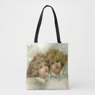 Weihnachten, Viktorianische Engel in den Wolken Tasche