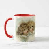 Weihnachten, Viktorianische Engel in den Wolken Tasse (Links)