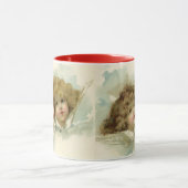 Weihnachten, Viktorianische Engel in den Wolken Tasse (Zentrum)