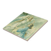 Weihnachten, Viktorianische Engel mit Glocke Fliese (Seite)