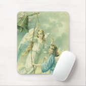 Weihnachten, Viktorianische Engel mit Glocke Mousepad (Mit Mouse)