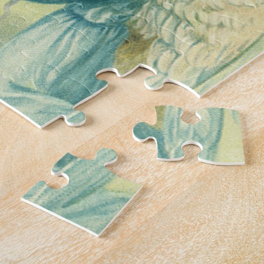 Weihnachten, Viktorianische Engel mit Glocke Puzzle (Seite)