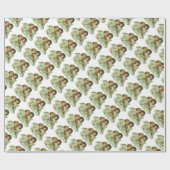 Weihnachten, Viktorianische Engel Musik Geige Geschenkpapier (Flach)