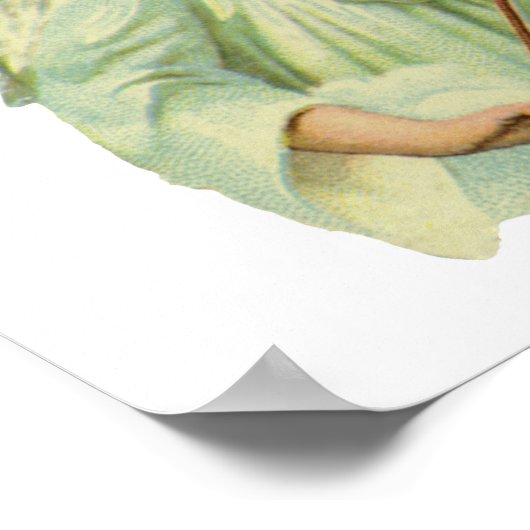 Weihnachten, Viktorianische Engel Musik Geige Poster (Ecke)