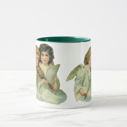 Weihnachten, Viktorianische Engel Musik Geige Tasse (Zentrum)