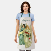 Weihnachten, Viktorianische Engel Schürze (Getragen)