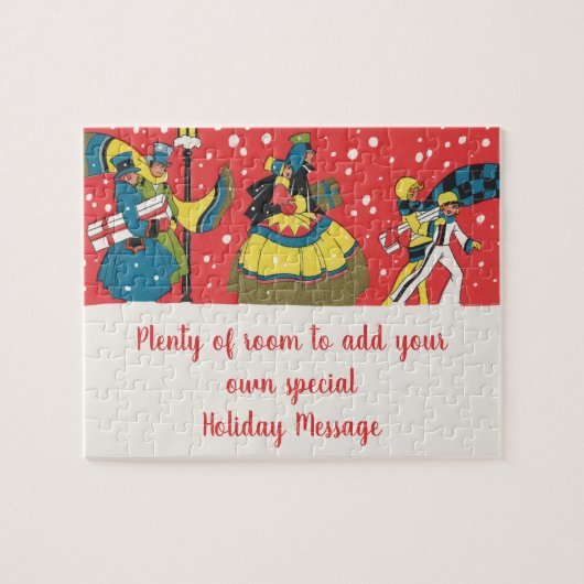 Weihnachten, Viktorianische Familie Puzzle (Horizontal)