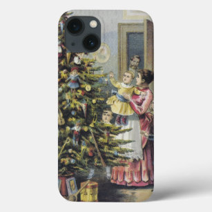 Weihnachten, Viktorianische Familie rund um Baum Case-Mate iPhone Hülle