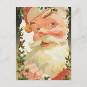 Weihnachten, Viktorianische Holly-Blätter an der G Feiertagspostkarte