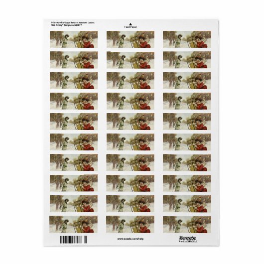 Weihnachten, Viktorianische Kinder Schlittenhund (Vorne)