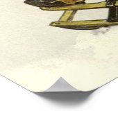 Weihnachten, Viktorianische Kinder Schlittenhund Poster (Ecke)