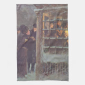 Weihnachten, Viktorianische Leute im Party Geschirrtuch (Vertikal)