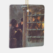 Weihnachten, Viktorianische Leute im Party Keramikornament (Rechts)