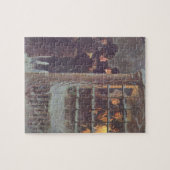 Weihnachten, Viktorianische Leute im Party Puzzle (Horizontal)