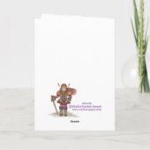 Weihnachten ~ Viktorianische Tree Grußkarte (Rückseite)