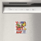 Weihnachten, Viktorianische Weihnachtskarte Magnet (In Situ (Geschirrspüler))