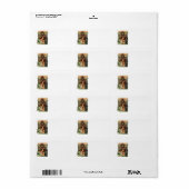 Weihnachten, Viktorianische Weihnachtskinder Adressaufkleber (Vorne)