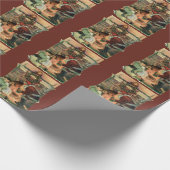 Weihnachten, Viktorianische Weihnachtskinder Geschenkpapier (Ecke)