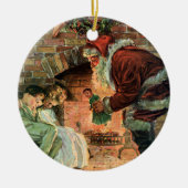 Weihnachten, Viktorianische Weihnachtskinder Keramikornament (Vorne)