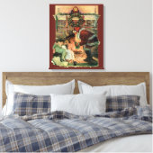 Weihnachten, Viktorianische Weihnachtskinder Leinwanddruck (Insitu (Schlafzimmer))