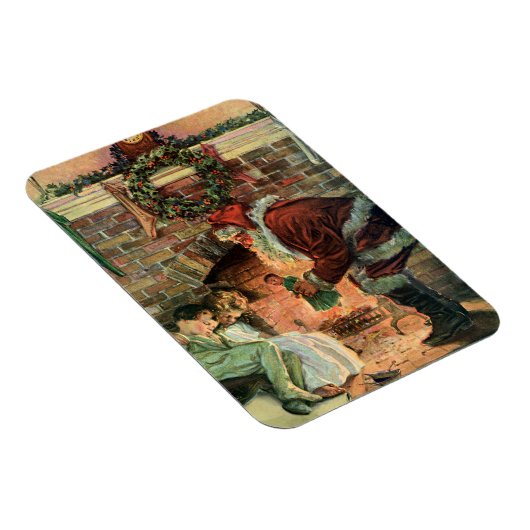 Weihnachten, Viktorianische Weihnachtskinder Magnet (Rechte Seite)