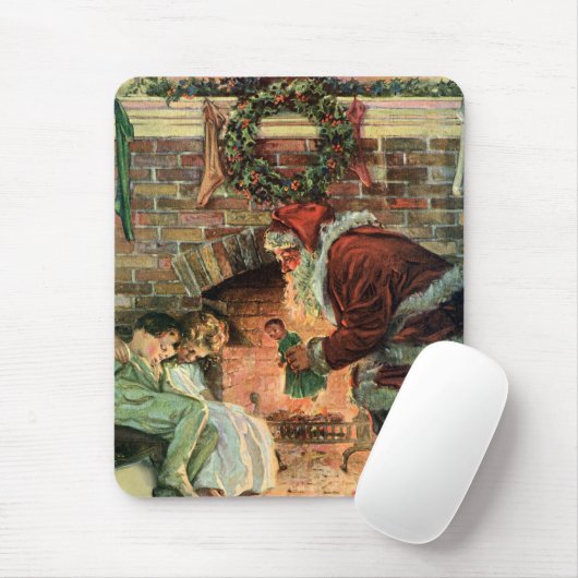 Weihnachten, Viktorianische Weihnachtskinder Mousepad (Mit Mouse)