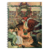 Weihnachten, Viktorianische Weihnachtskinder Notizblock (Vorderseite)