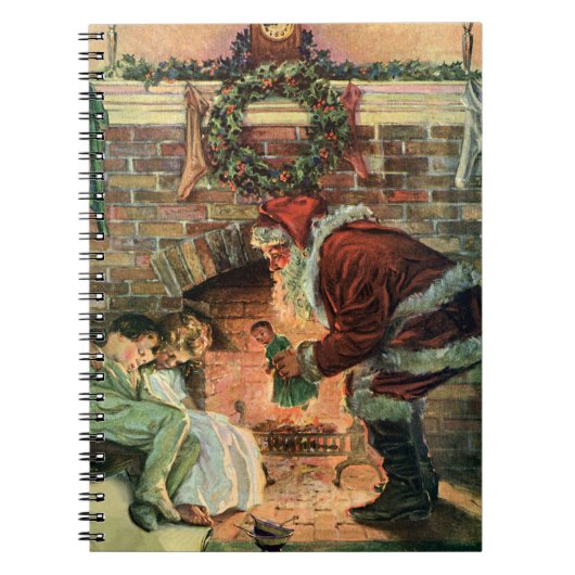 Weihnachten, Viktorianische Weihnachtskinder Notizblock (Vorderseite)