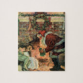 Weihnachten, Viktorianische Weihnachtskinder Puzzle (Vertikal)
