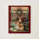 Weihnachten, Viktorianische Weihnachtskinder Puzzle (Vertikal)