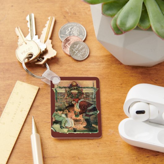 Weihnachten, Viktorianische Weihnachtskinder Schlüsselanhänger (Schreibtisch)