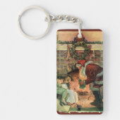 Weihnachten, Viktorianische Weihnachtskinder Schlüsselanhänger (Vorderseite)