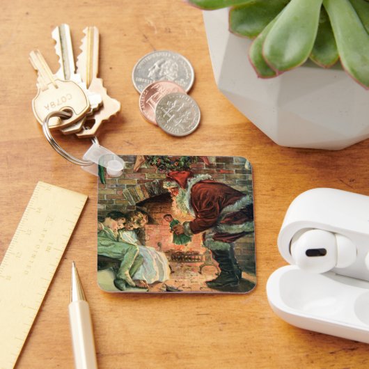 Weihnachten, Viktorianische Weihnachtskinder Schlüsselanhänger (Schreibtisch)