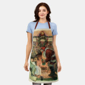 Weihnachten, Viktorianische Weihnachtskinder Schürze (Getragen)