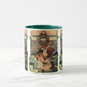 Weihnachten, Viktorianische Weihnachtskinder Tasse (Zentrum)
