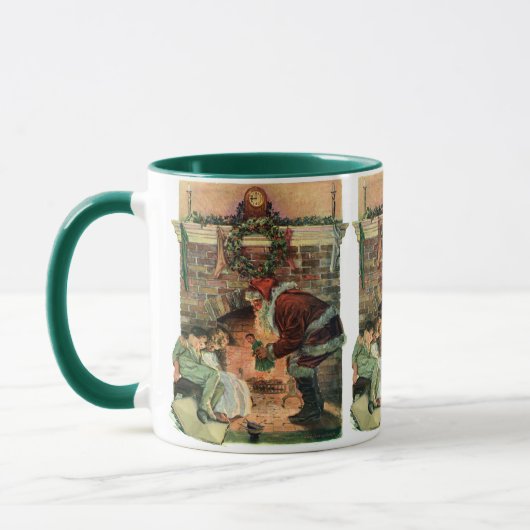 Weihnachten, Viktorianische Weihnachtskinder Tasse (Links)
