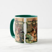 Weihnachten, Viktorianische Weihnachtskinder Tasse (Vorderseite Links)