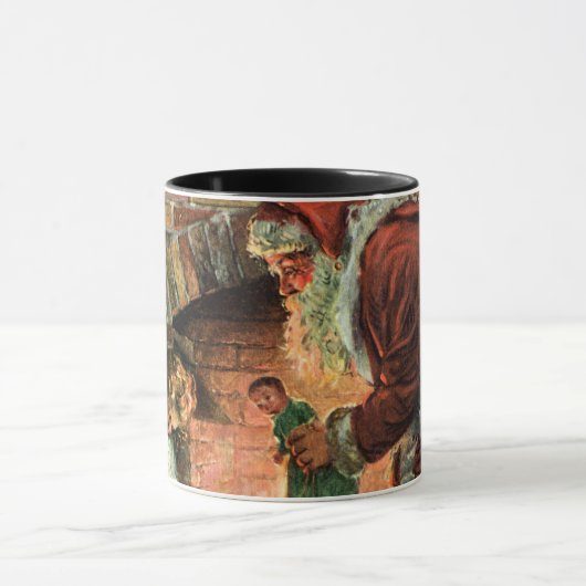 Weihnachten, Viktorianische Weihnachtskinder Tasse (Zentrum)