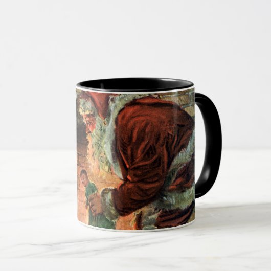 Weihnachten, Viktorianische Weihnachtskinder Tasse (VorderseiteRechts)