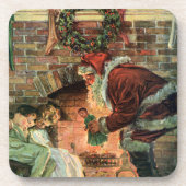 Weihnachten, Viktorianische Weihnachtskinder Untersetzer (Vorderseite)