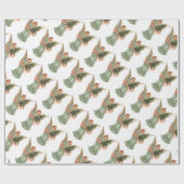 Weihnachten, Viktorianischer Engel mit Baum Geschenkpapier (Flach)