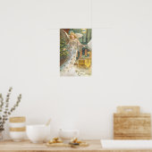 Weihnachten, Viktorianischer Engel mit Baum Poster (Küche)