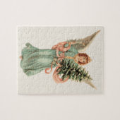 Weihnachten, Viktorianischer Engel mit Baum Puzzle (Horizontal)