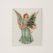 Weihnachten, Viktorianischer Engel mit Baum Puzzle (Vertikal)