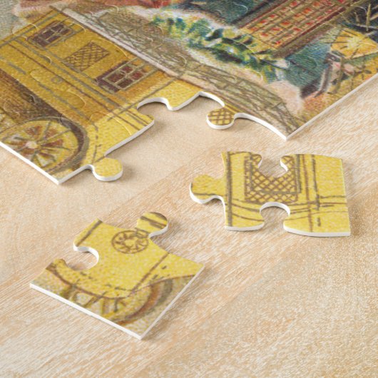 Weihnachten, Viktorianischer Engel mit Baum Puzzle (Seite)