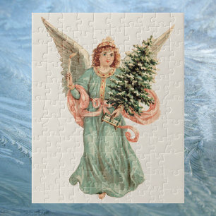 Weihnachten, Viktorianischer Engel mit Baum Puzzle