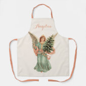 Weihnachten, Viktorianischer Engel mit Baum Schürze (Vorderseite)